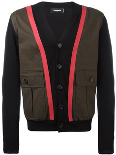 трикотажная куртка с полосами Dsquared2
