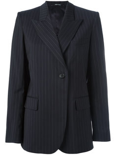 pinstripe peak lapel blazer Maison Margiela