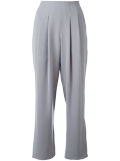 укороченные брюки со складками Armani Collezioni