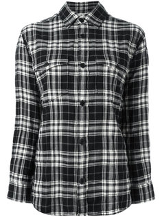 рубашка в клетку Saint Laurent