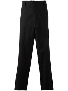 брюки с завязками на поясе Yohji Yamamoto