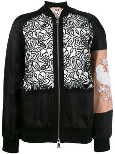 contrast panel bomber jacket Nº21