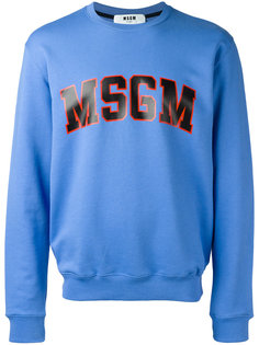 logo print sweatshirt MSGM