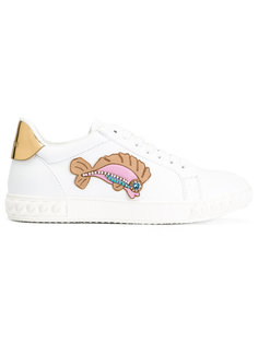 кроссовки с нашивками Casadei