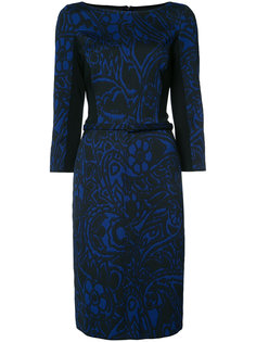 boat neck pencil dress Oscar de la Renta