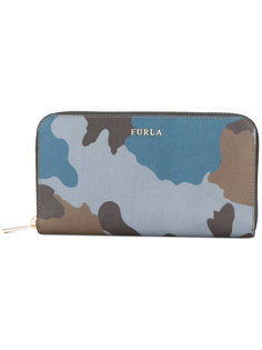 camouflage zip-up wallet Furla