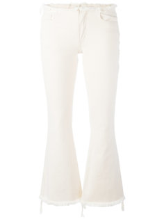 fray hem flared trousers Marquesalmeida