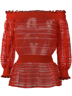 lace knit top Alexander McQueen
