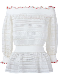 lace knit top Alexander McQueen