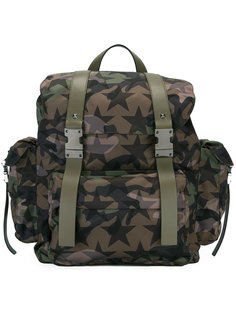 camouflage print backpack Valentino