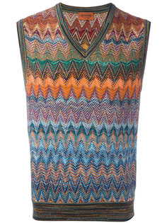 топ с зигзагообразным узором Missoni