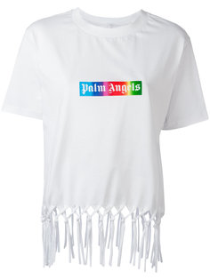 футболка с бахромой Palm Angels