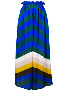 flared stripe trousers Fendi