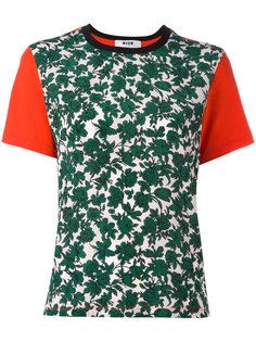 leaves print T-shirt MSGM