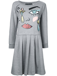 платье с принтом Cartoon Face Boutique Moschino