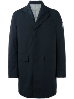 однобортное пальто с заплаткой  Moncler Gamme Bleu