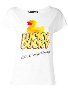 футболка Lucky Ducky Love Moschino