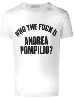 футболка who the fuck is  Andrea Pompilio