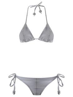 striped triangle bikini set Amir Slama