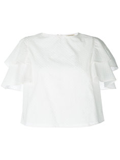 ruffled sleeve blouse Daniele Carlotta