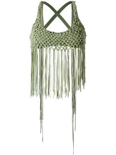 fringed bikini top Amir Slama