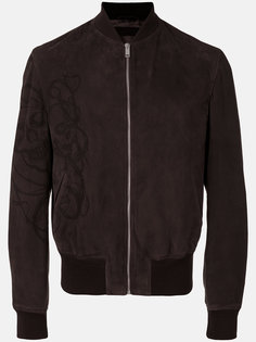 zip front bomber jacket Alexander McQueen