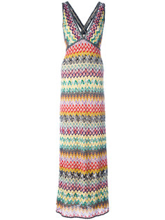 длинное твидовое платье  Missoni