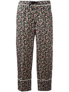floral print cropped trousers Moncler