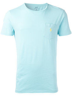 футболка с вышитым логотипом Polo Ralph Lauren