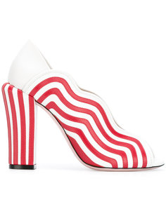 striped pumps Fendi