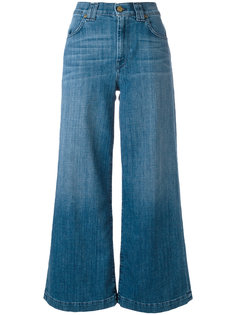 широкие укороченные джинсы 7 For All Mankind