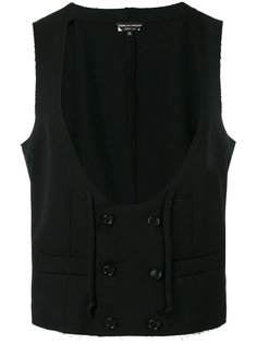 scoop neck waistcoat Comme Des Garçons Homme Plus