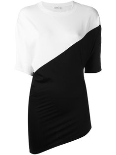 топ с контрастными панелями Jil Sander