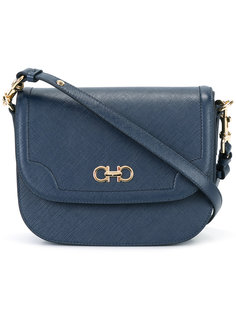 gold clasp shoulder bag Salvatore Ferragamo