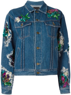 джинсовая куртка с заплатками Night Market