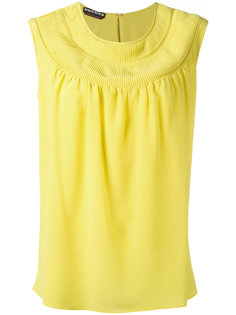 round neck shift blouse Rochas