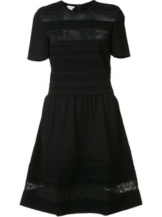 платье с полупрозрачными кружевными вставками Oscar de la Renta