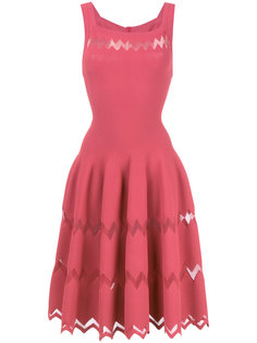 zig-zag hem flared dress Alaïa