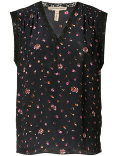 floral lace trim tank Rebecca Taylor