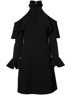 cut-out ruffle trim dress  Elie Saab