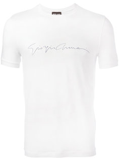 футболка с принтом-логотипом Giorgio Armani