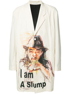 three button printed jacket  Yohji Yamamoto