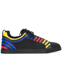 primary colour stripe trainers Fendi