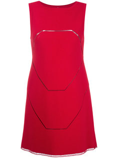 geometric detail mini dress Alaïa