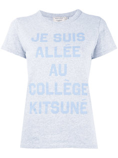 футболка со слоганом Maison Kitsuné