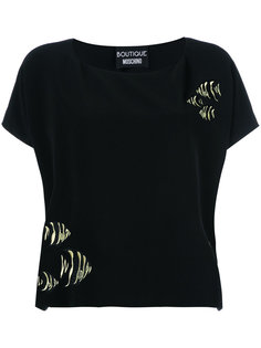 embroidered fish T-shirt  Boutique Moschino