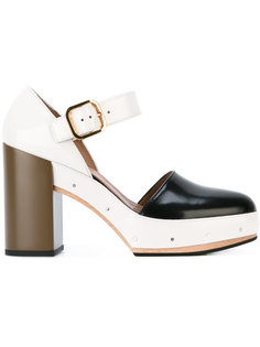 трехцветные туфли Marni