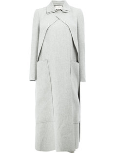 concealed fastening double-breasted coat Maison Rabih Kayrouz