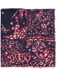 printed silk foulard Alexander McQueen