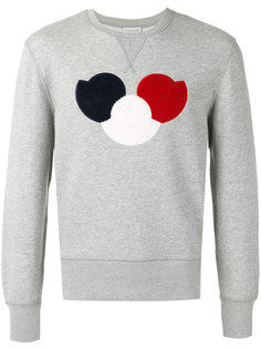chest logo sweatshirt Moncler